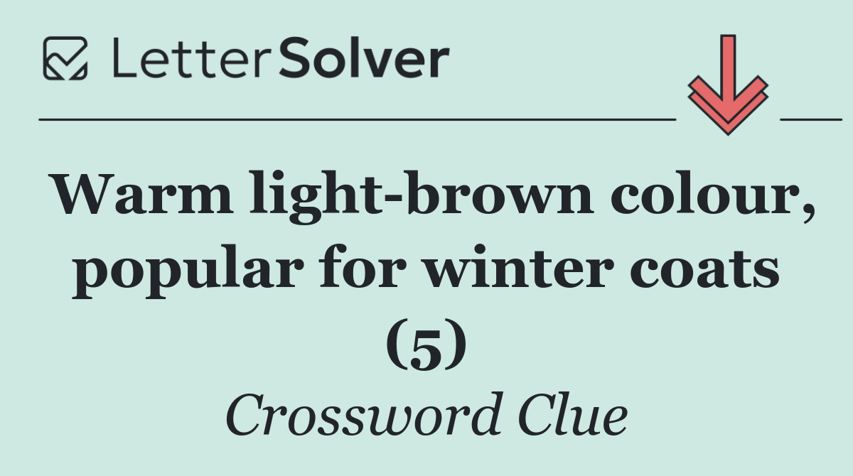 Warm light brown colour, popular for winter coats (5)