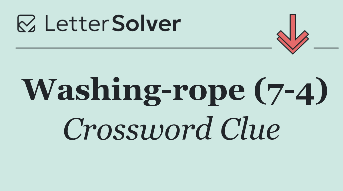 Washing rope (7 4)