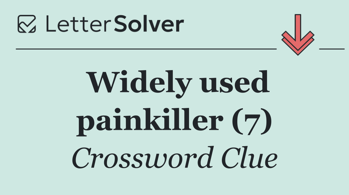 Widely used painkiller (7)