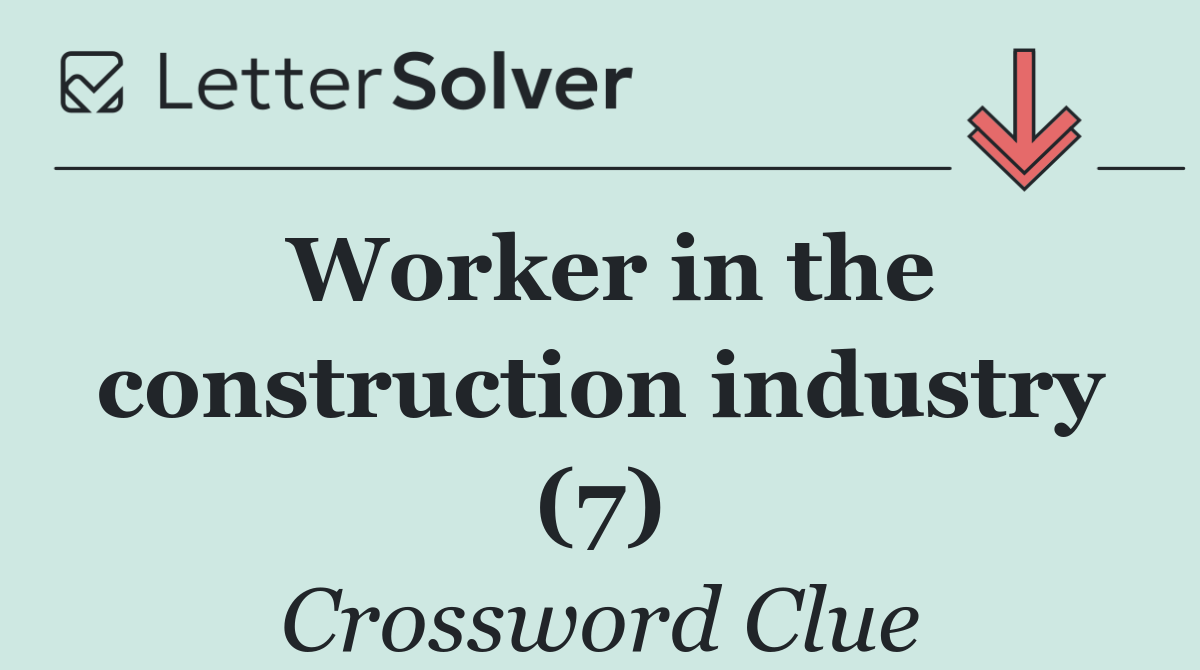 Worker in the construction industry (7)