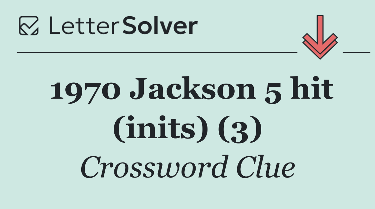 1970 Jackson 5 hit (inits) (3)