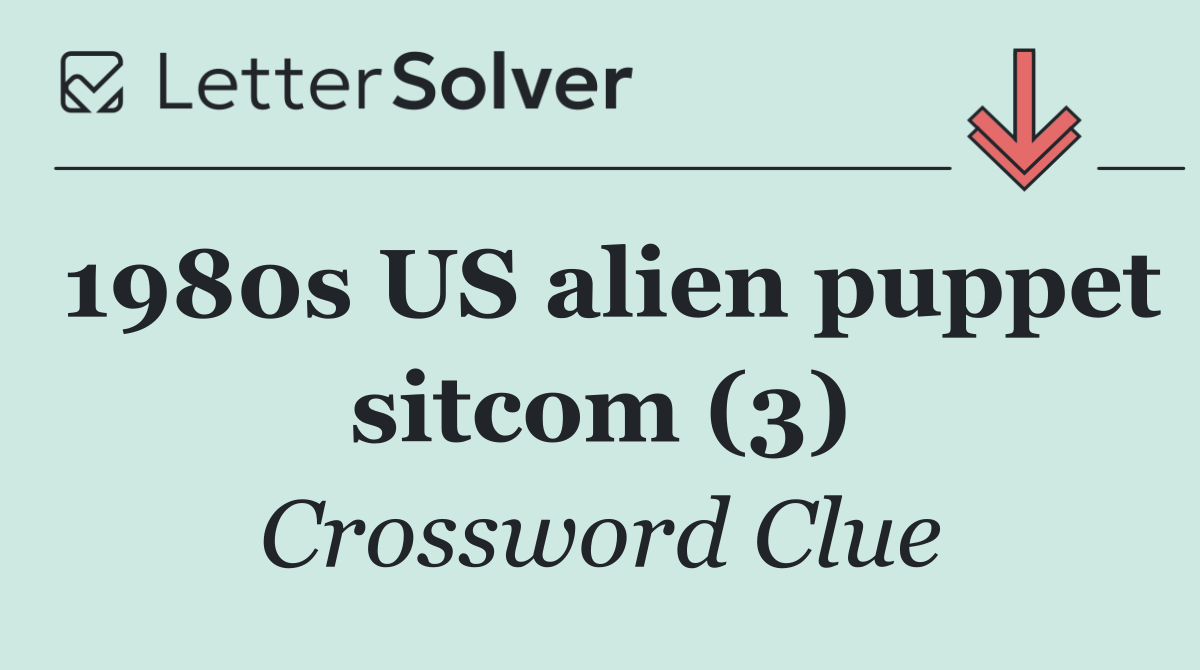 1980s US alien puppet sitcom (3)