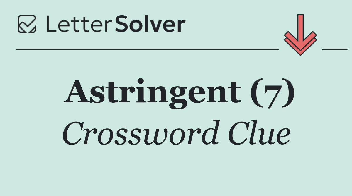 Astringent (7)