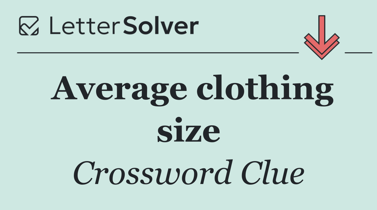 Average clothing size