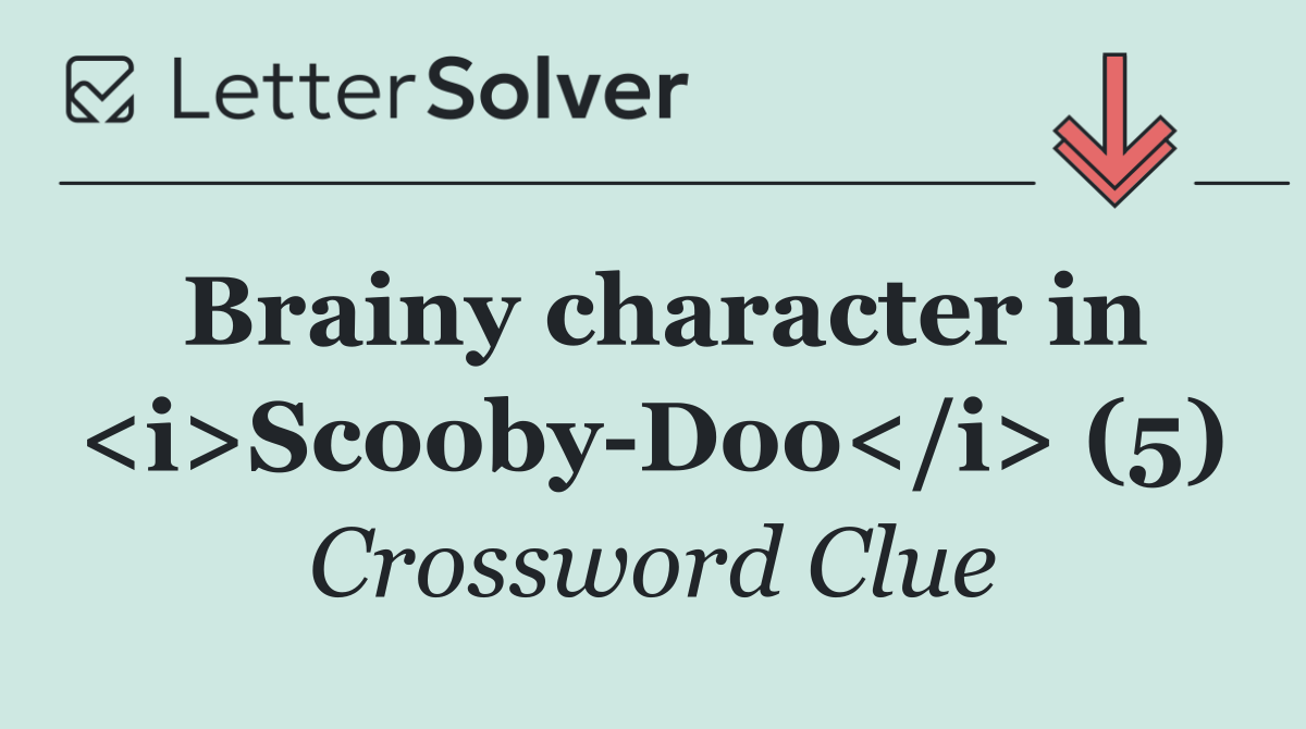 Brainy character in <i>Scooby Doo</i> (5)