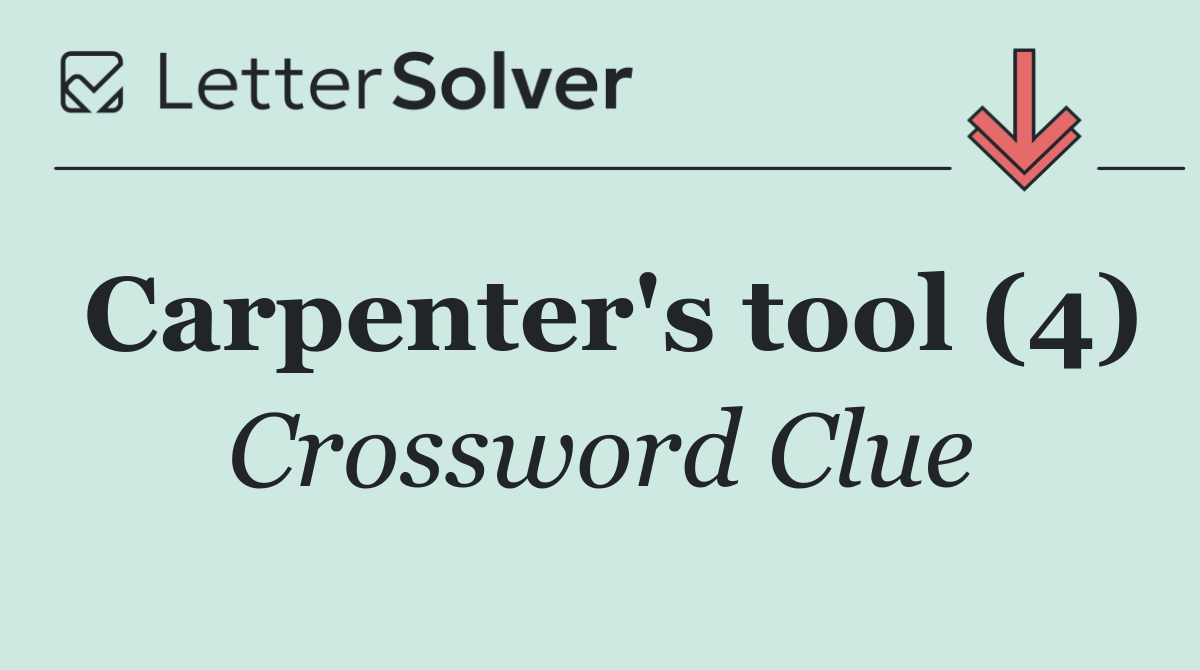 Carpenter's tool (4)