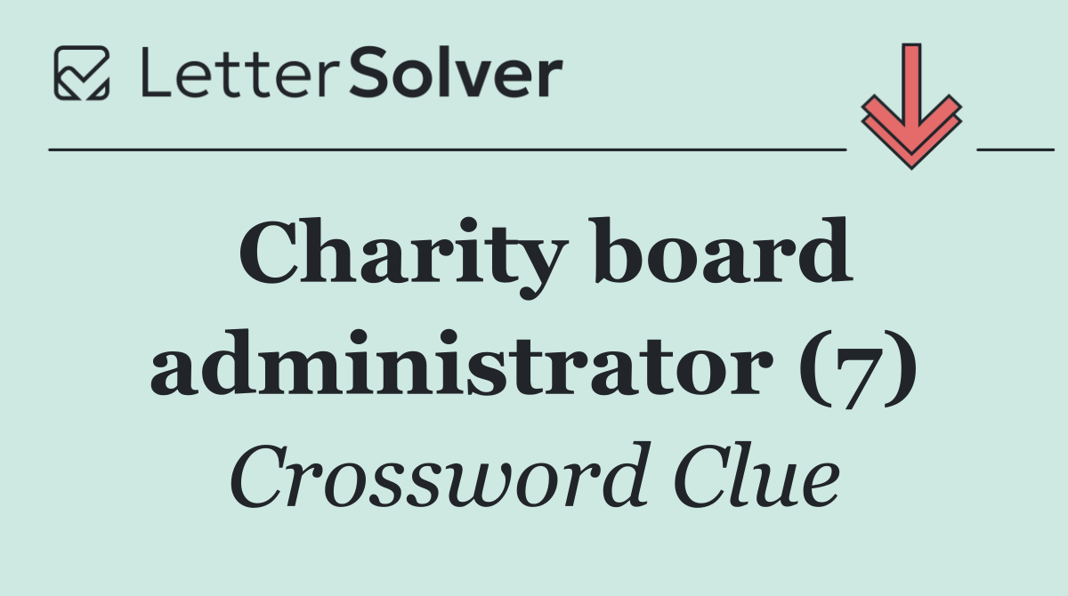 Charity board administrator (7)