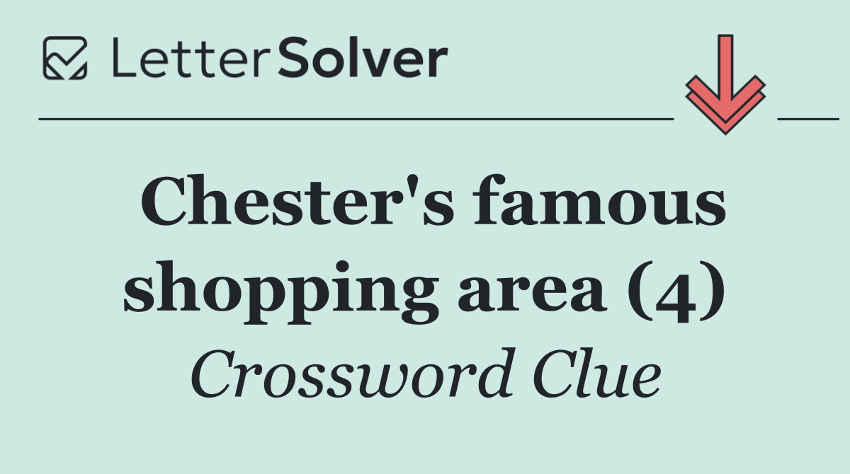 Chester's famous shopping area (4)