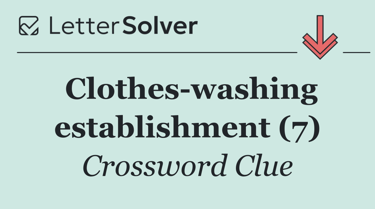Clothes washing establishment (7)