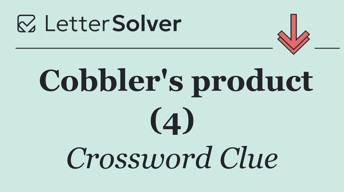 Cobbler's product (4)