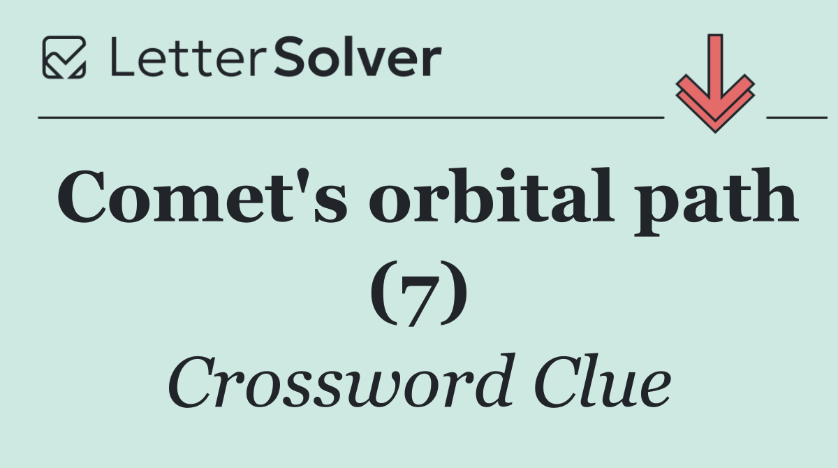 Comet's orbital path (7)