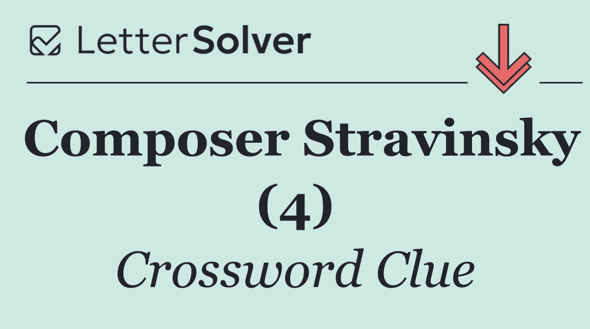 Composer Stravinsky (4)
