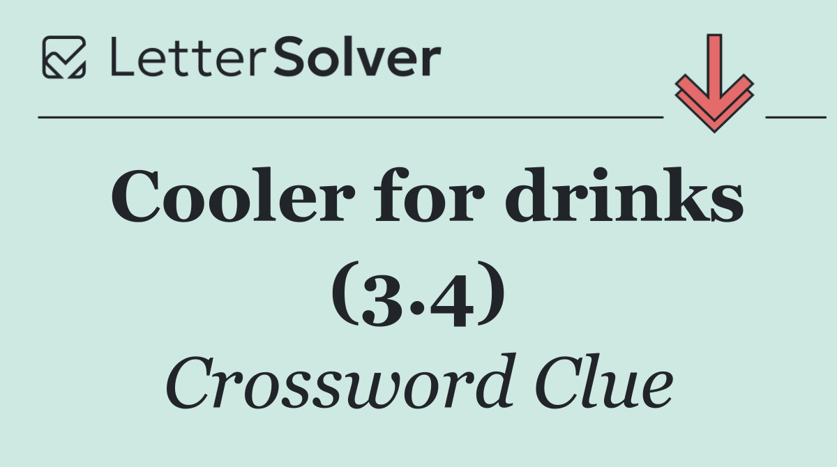 Cooler for drinks (3.4)