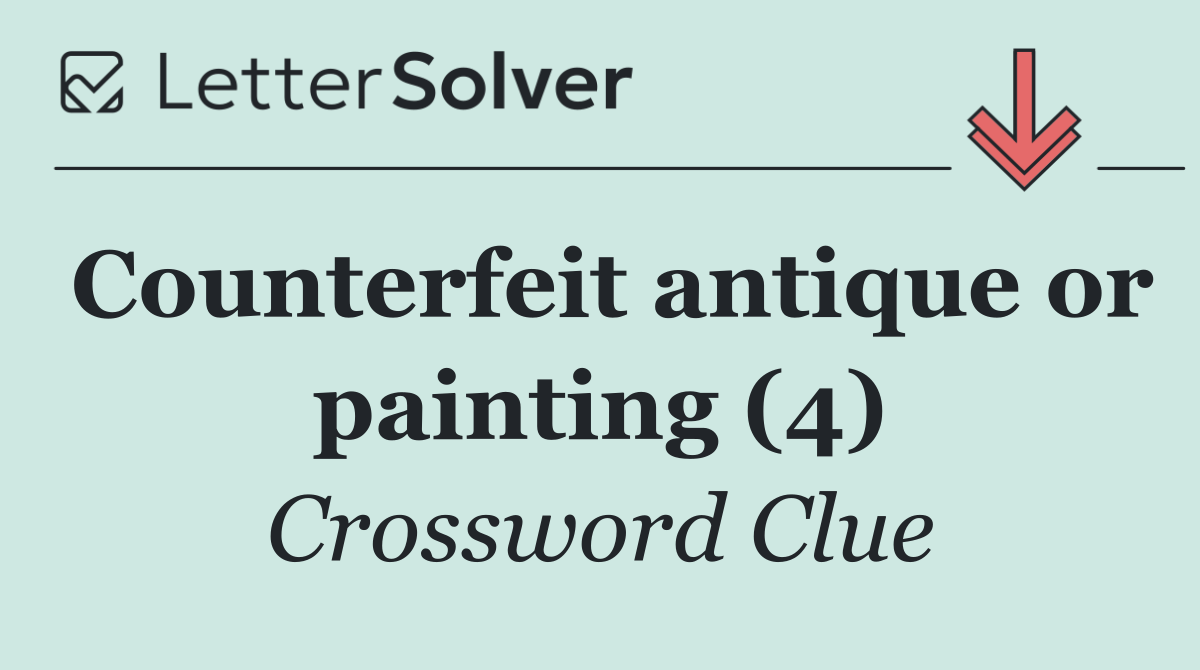 Counterfeit antique or painting (4)