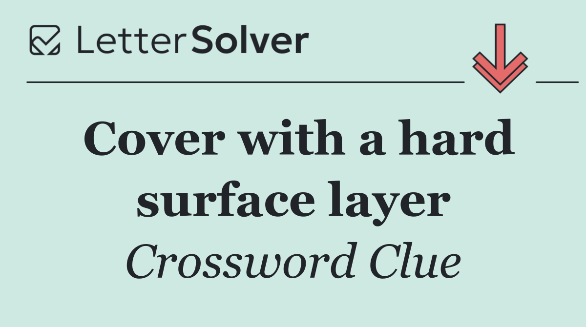 Cover with a hard surface layer