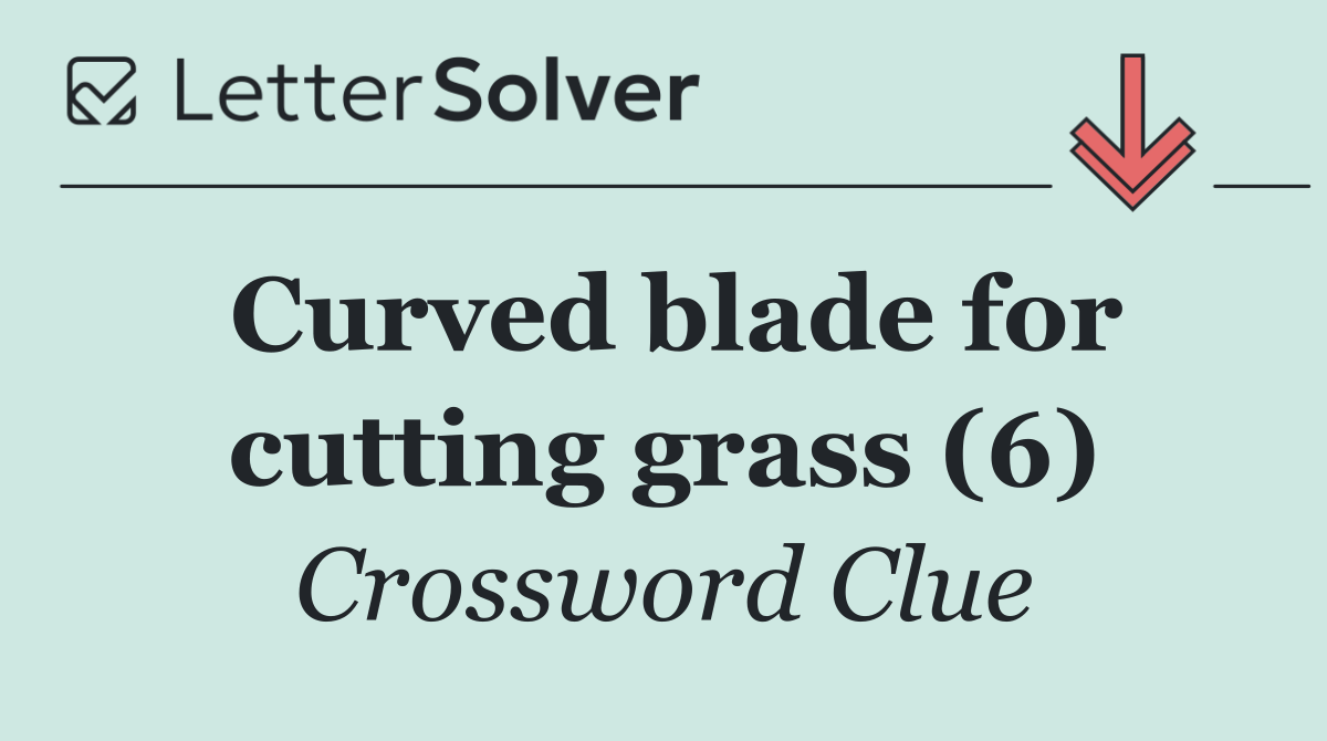 Curved blade for cutting grass (6)