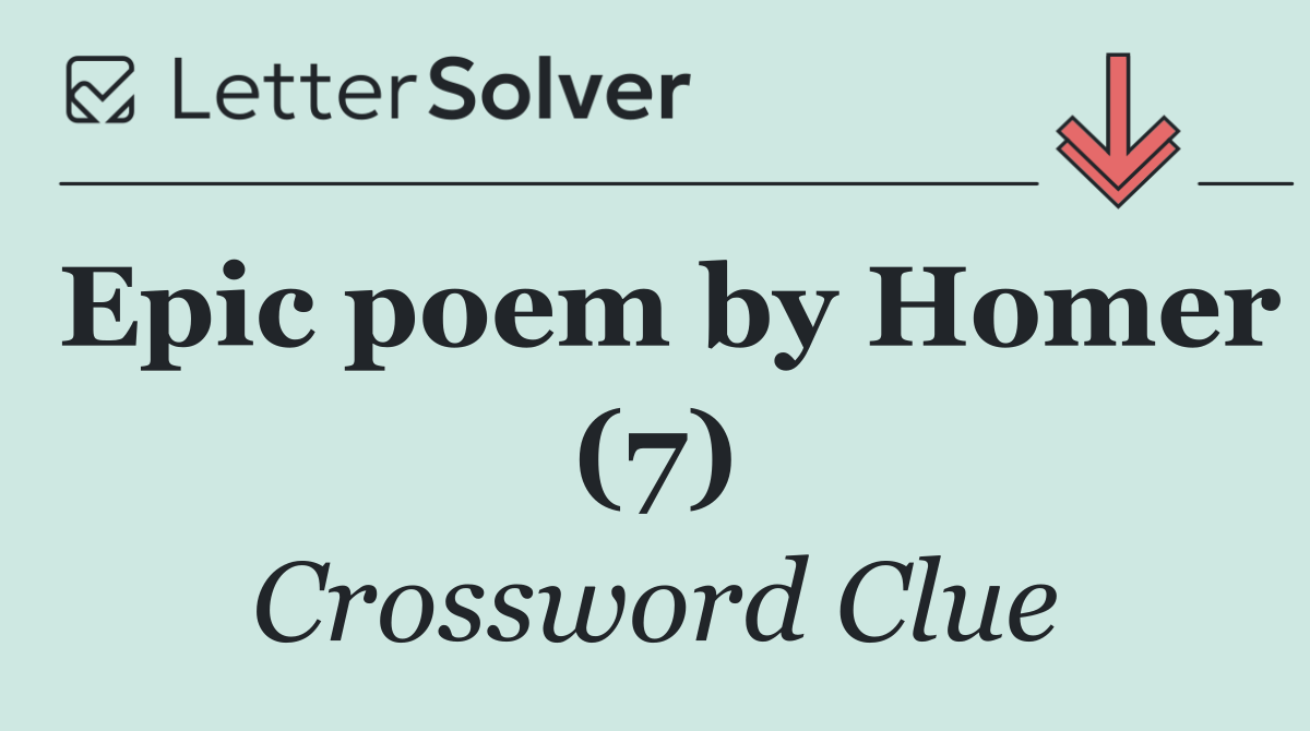 Epic poem by Homer (7)