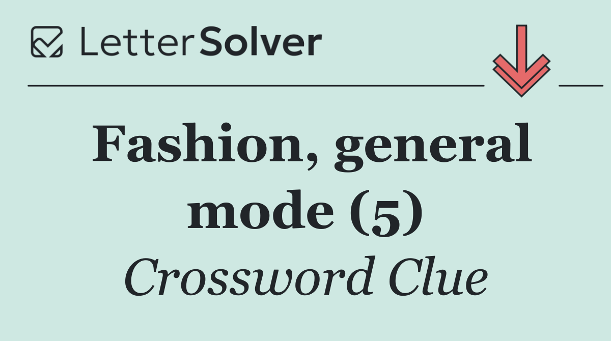 Fashion, general mode (5)