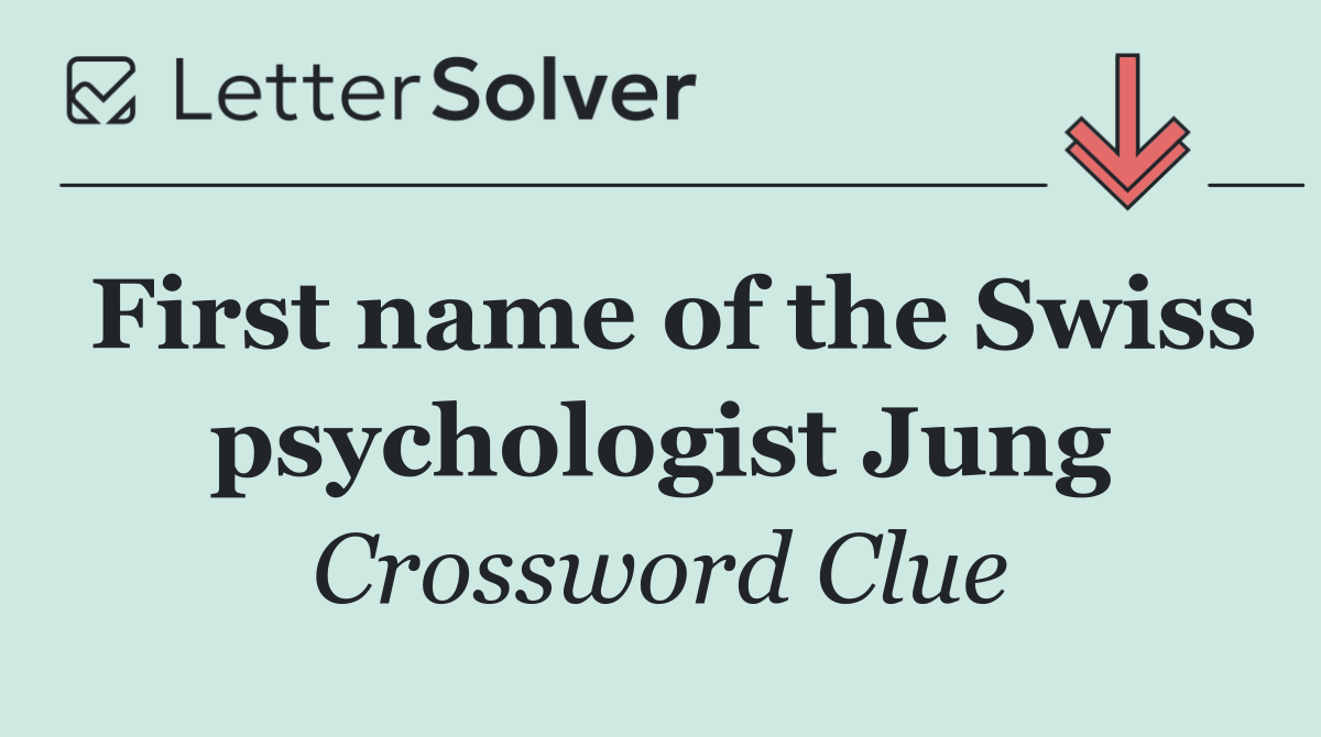 First name of the Swiss psychologist Jung