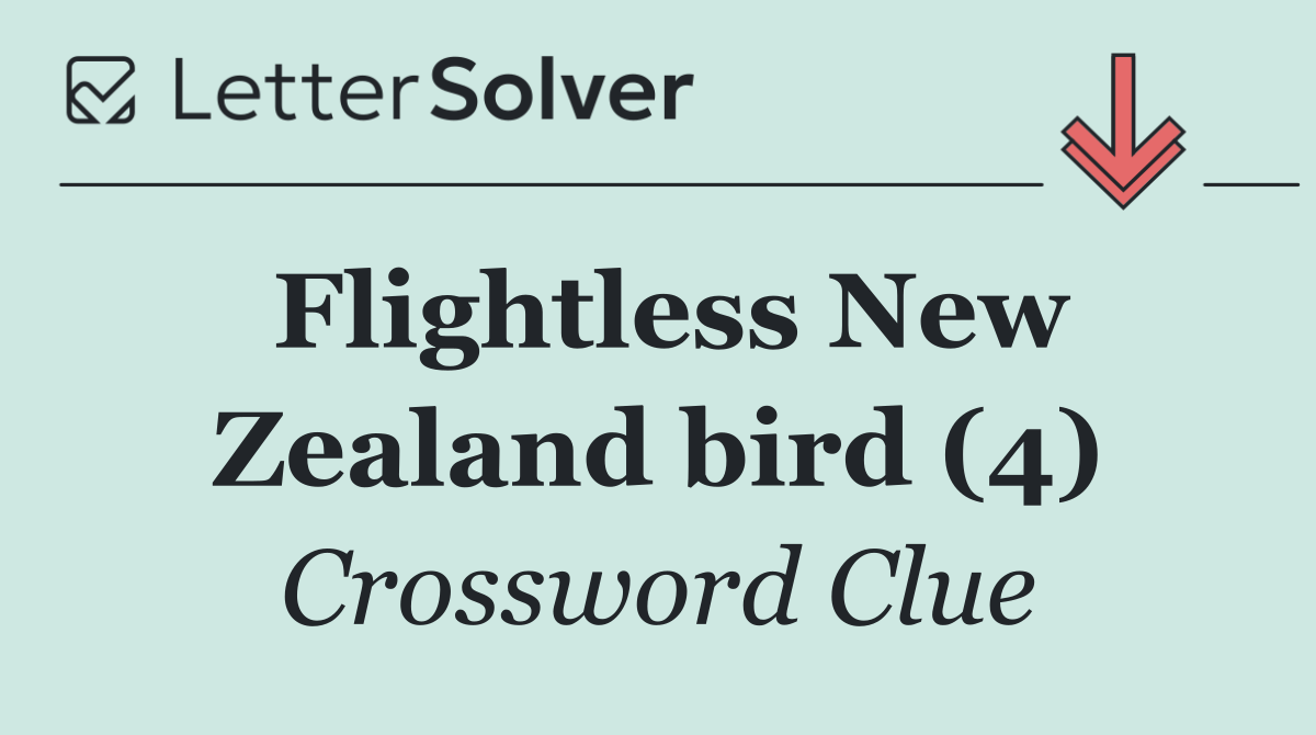 Flightless New Zealand bird (4)