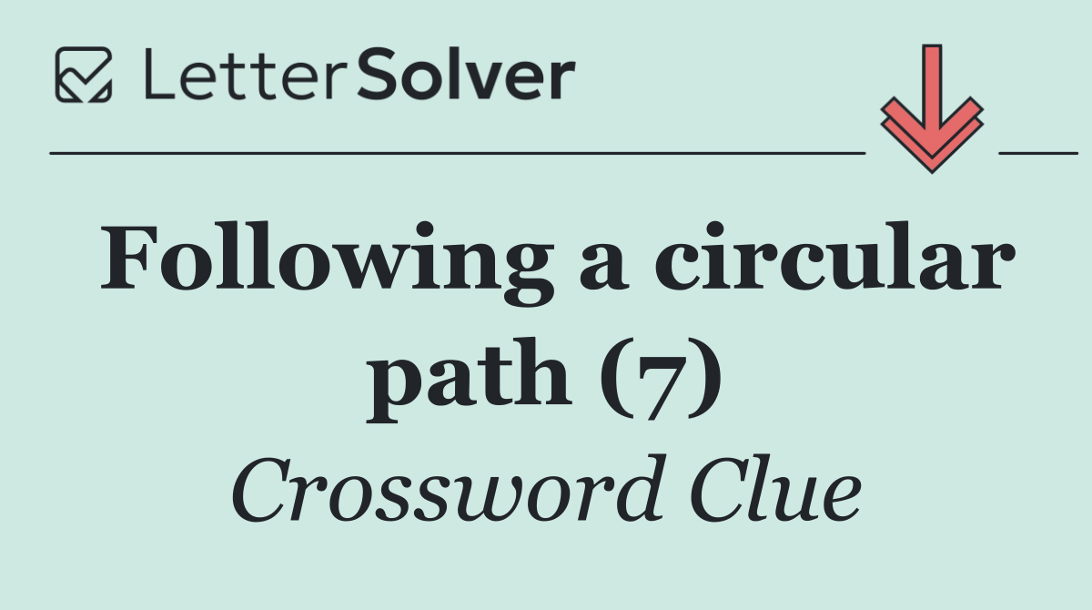 Following a circular path (7)