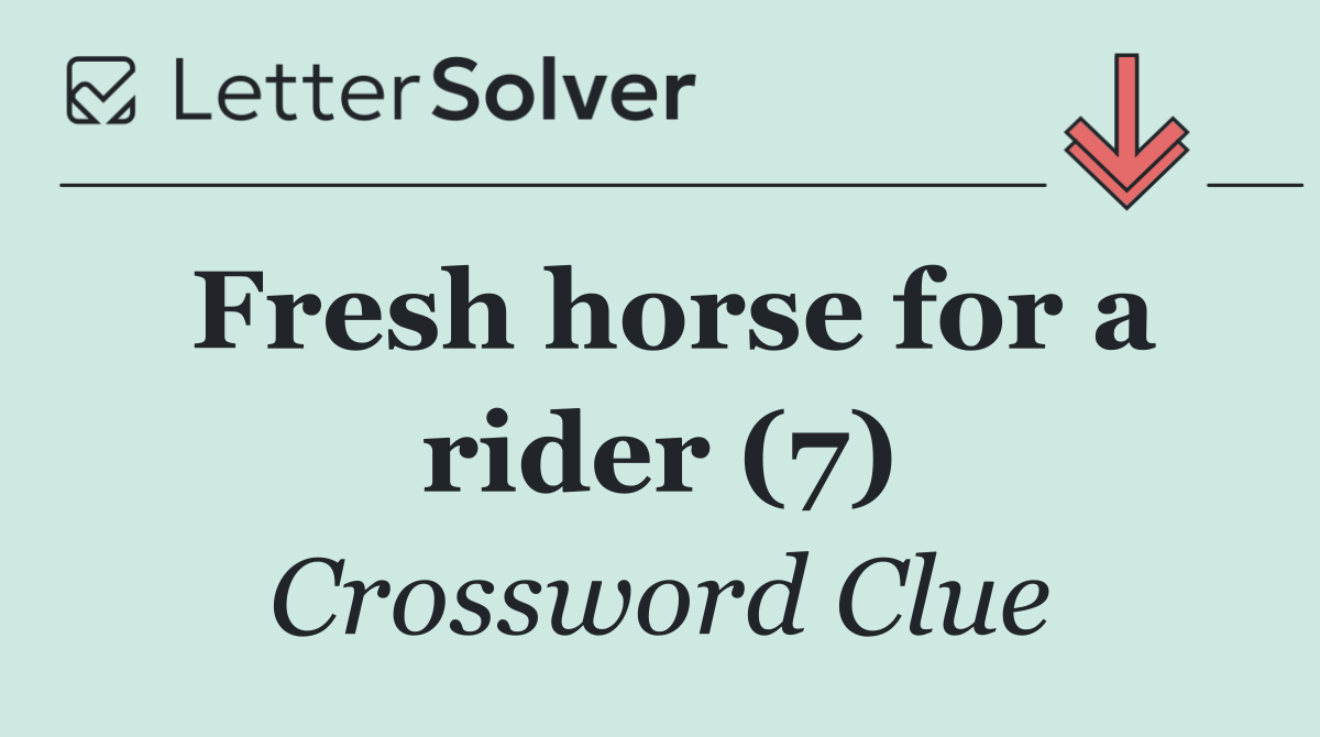 Fresh horse for a rider (7)