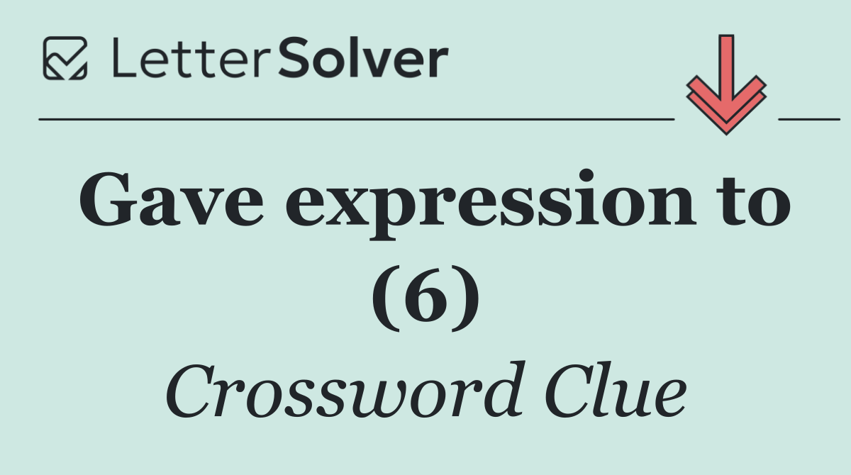 Gave expression to (6)