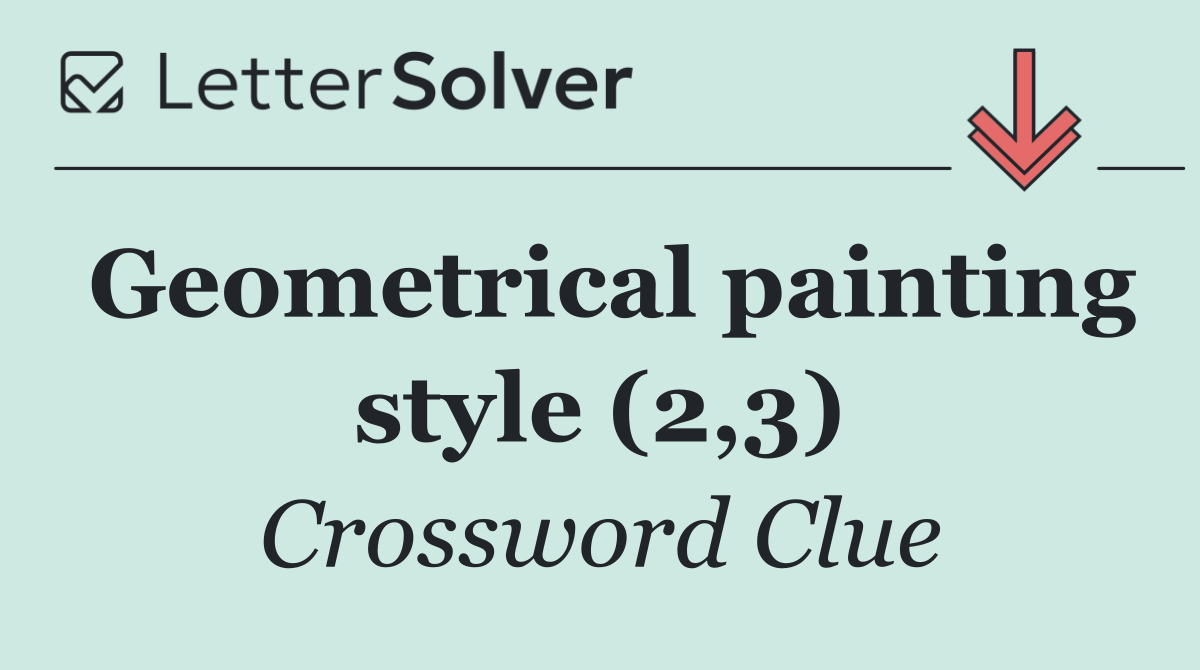 Geometrical painting style (2,3)