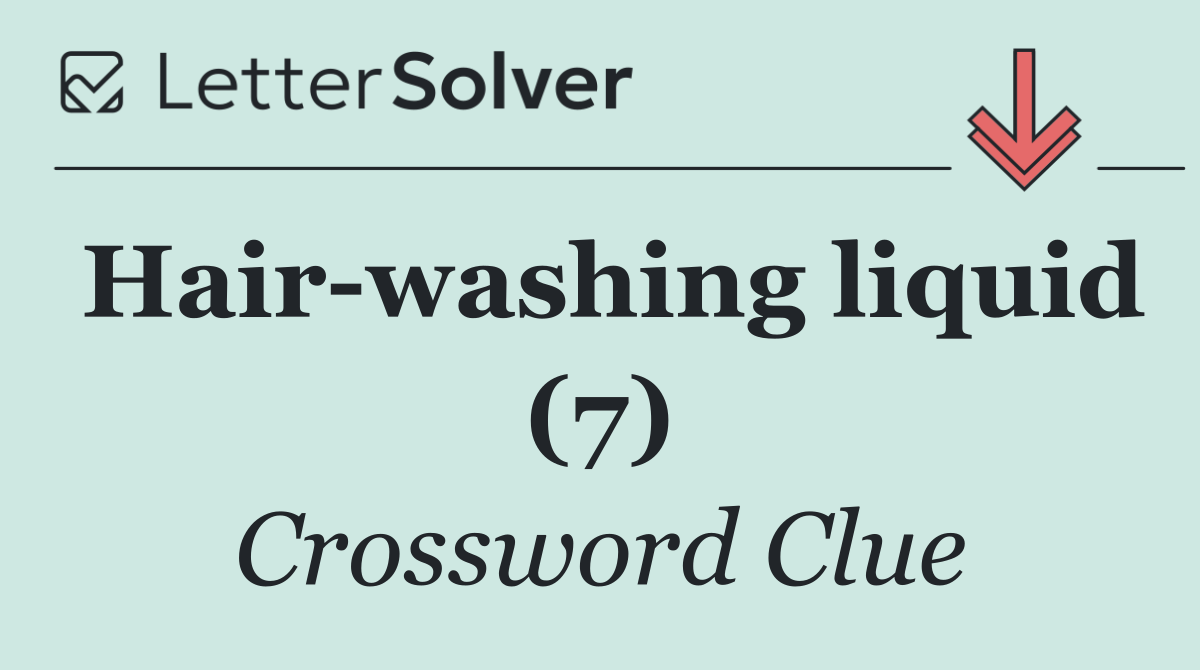 Hair washing liquid (7)