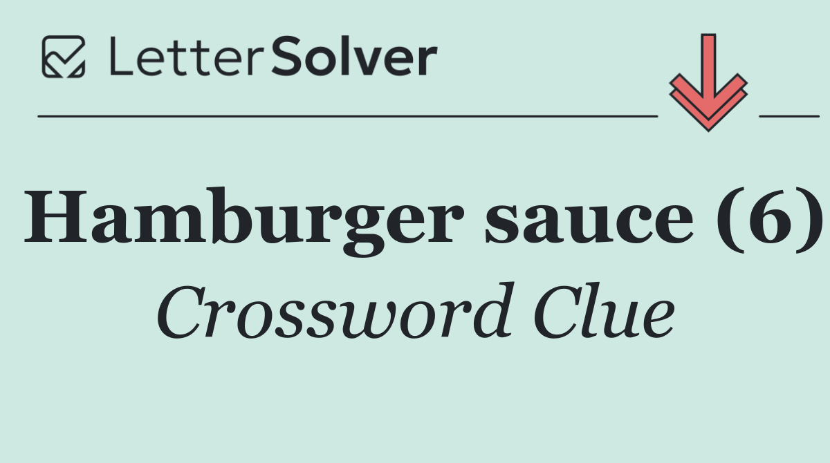 Hamburger sauce (6)
