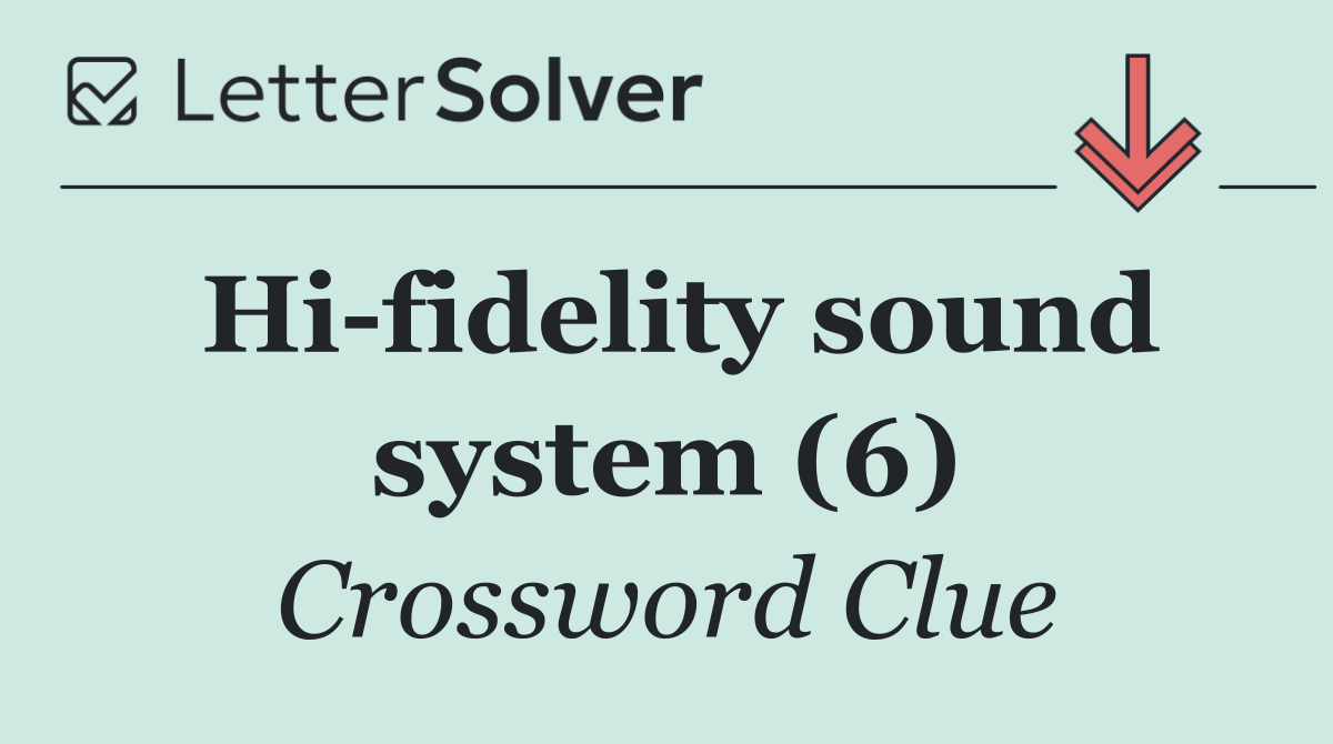 Hi fidelity sound system (6)