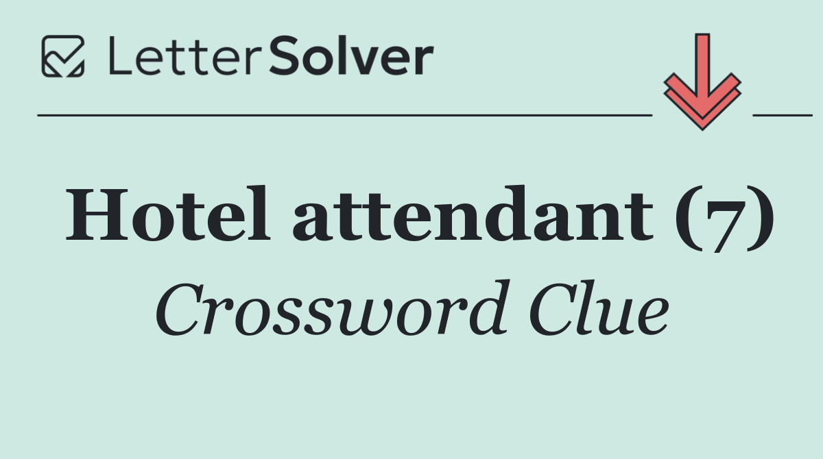 Hotel attendant (7)