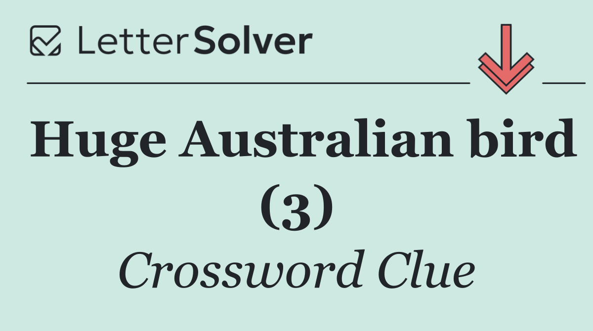 Huge Australian bird (3)