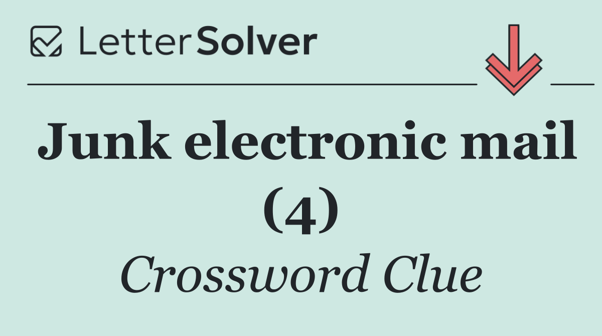 Junk electronic mail (4)
