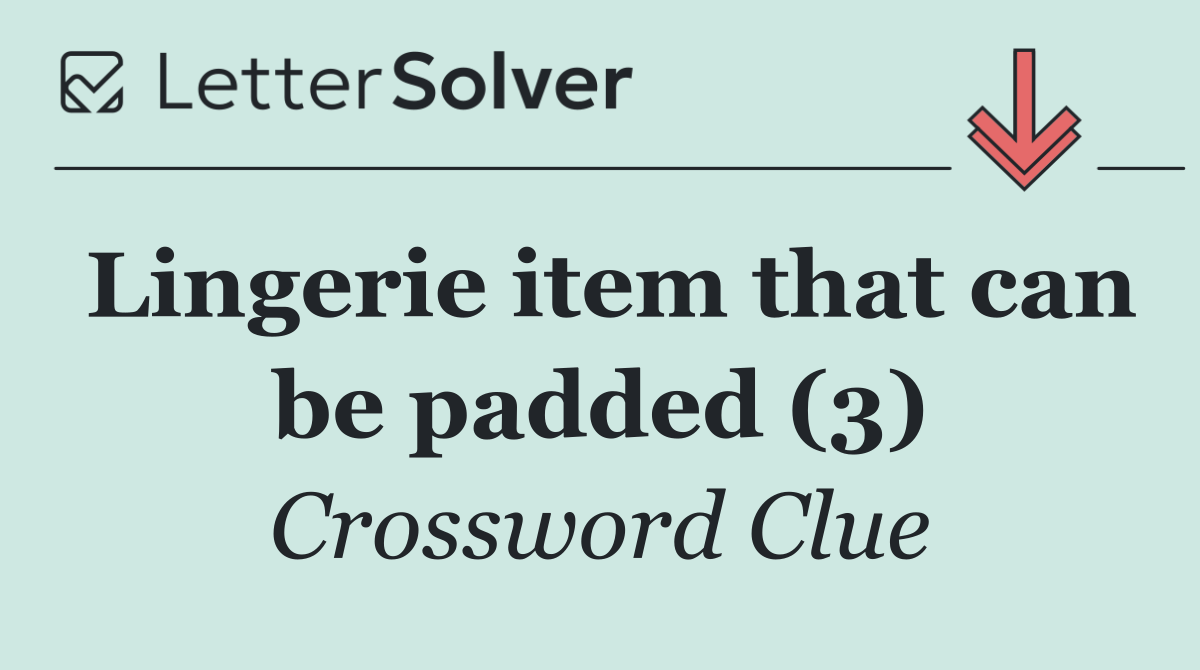 Lingerie item that can be padded (3)