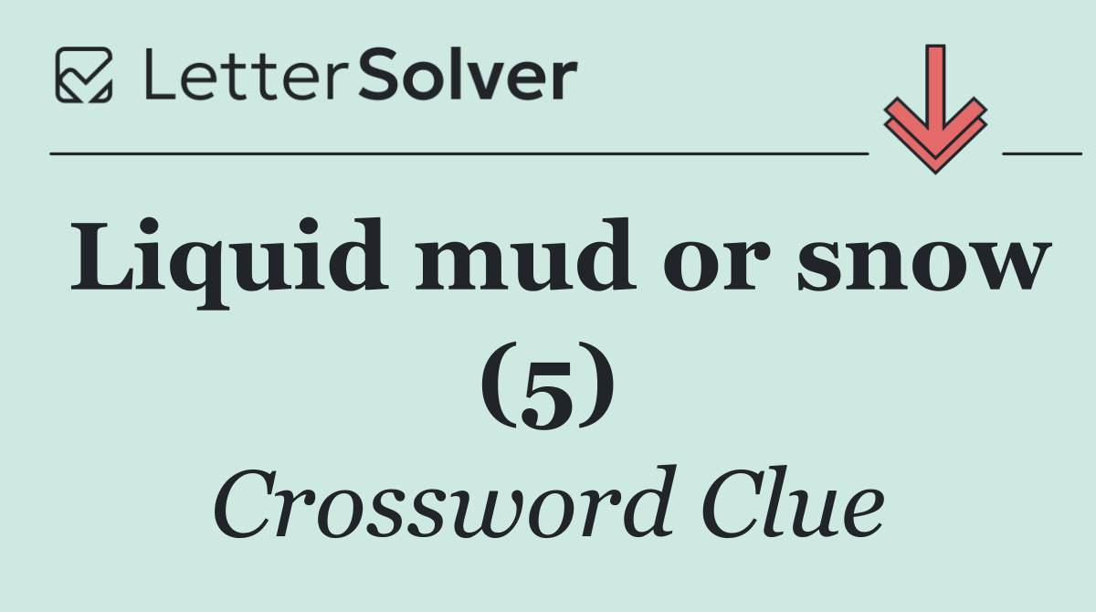 Liquid mud or snow (5)