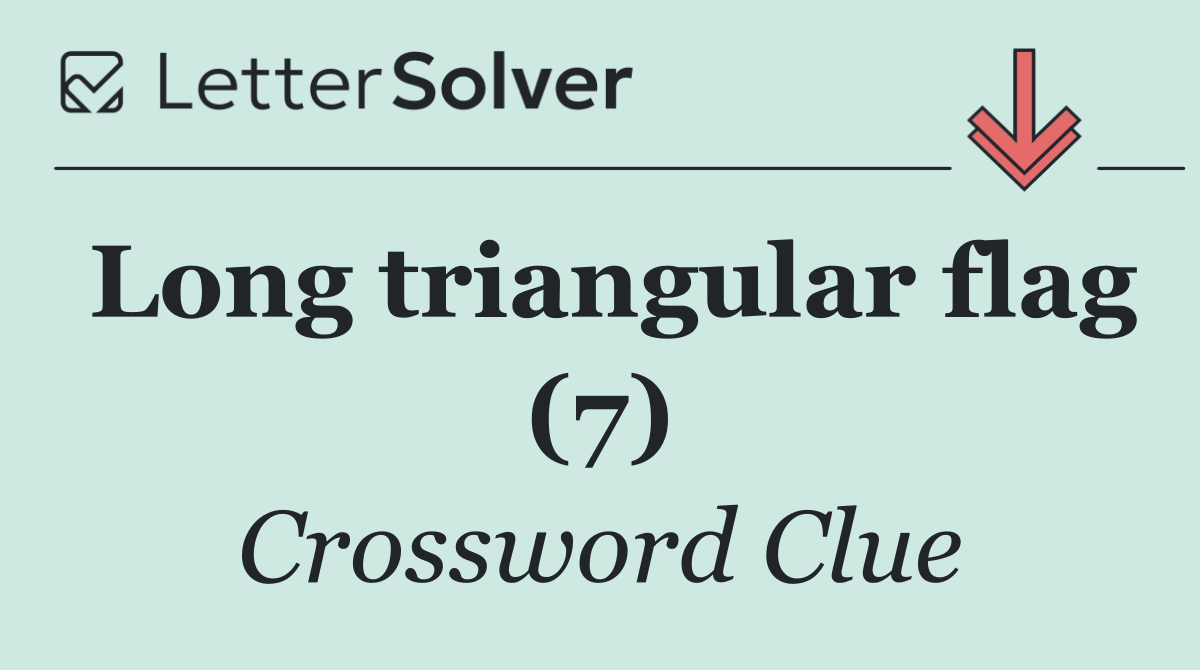 Long triangular flag (7)