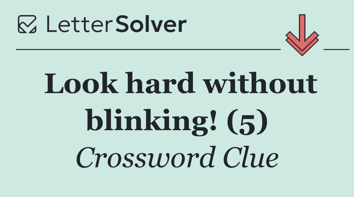Look hard without blinking! (5)
