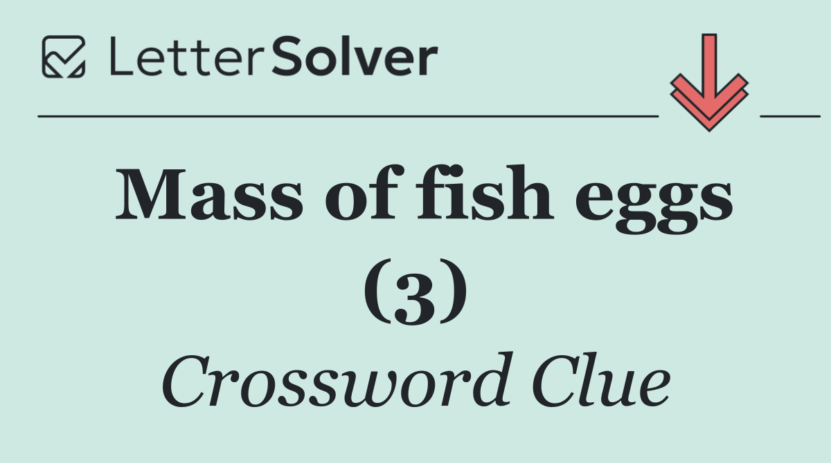 Mass of fish eggs (3)