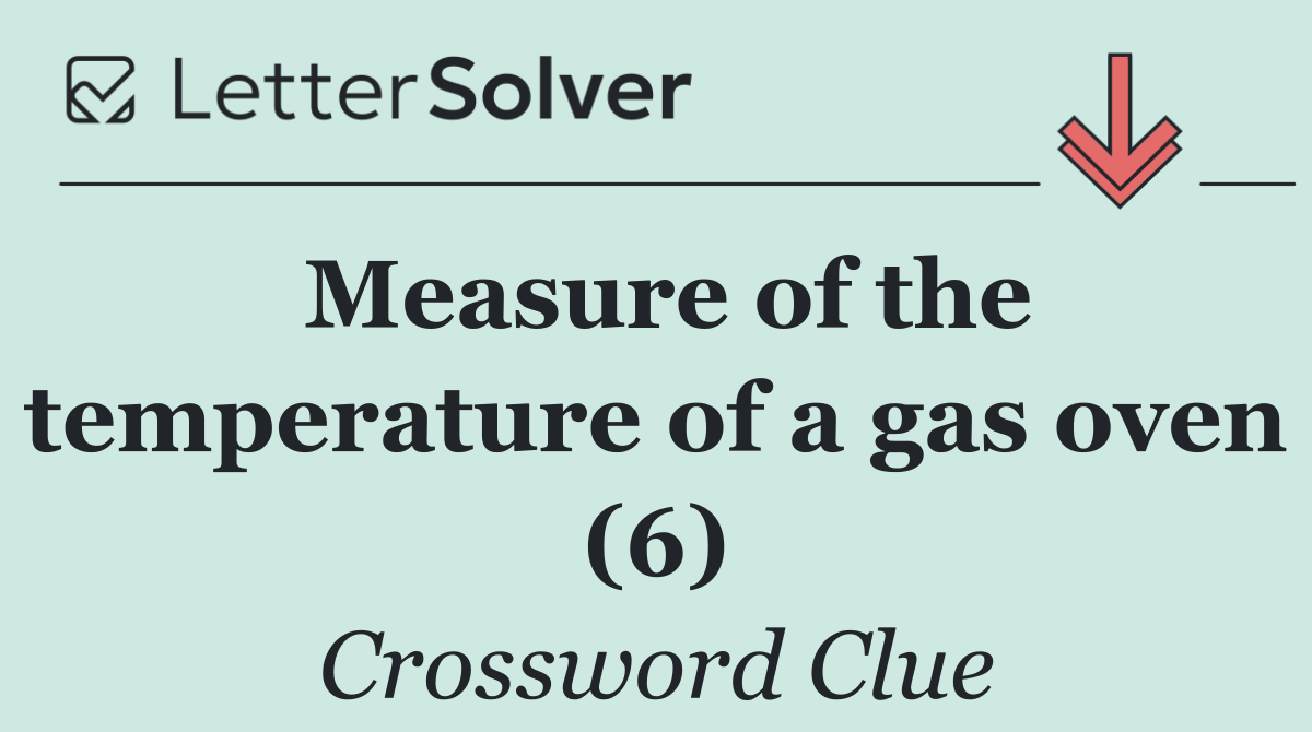 Measure of the temperature of a gas oven (6)
