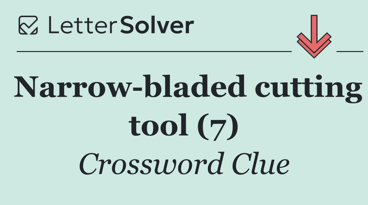 Narrow bladed cutting tool (7)