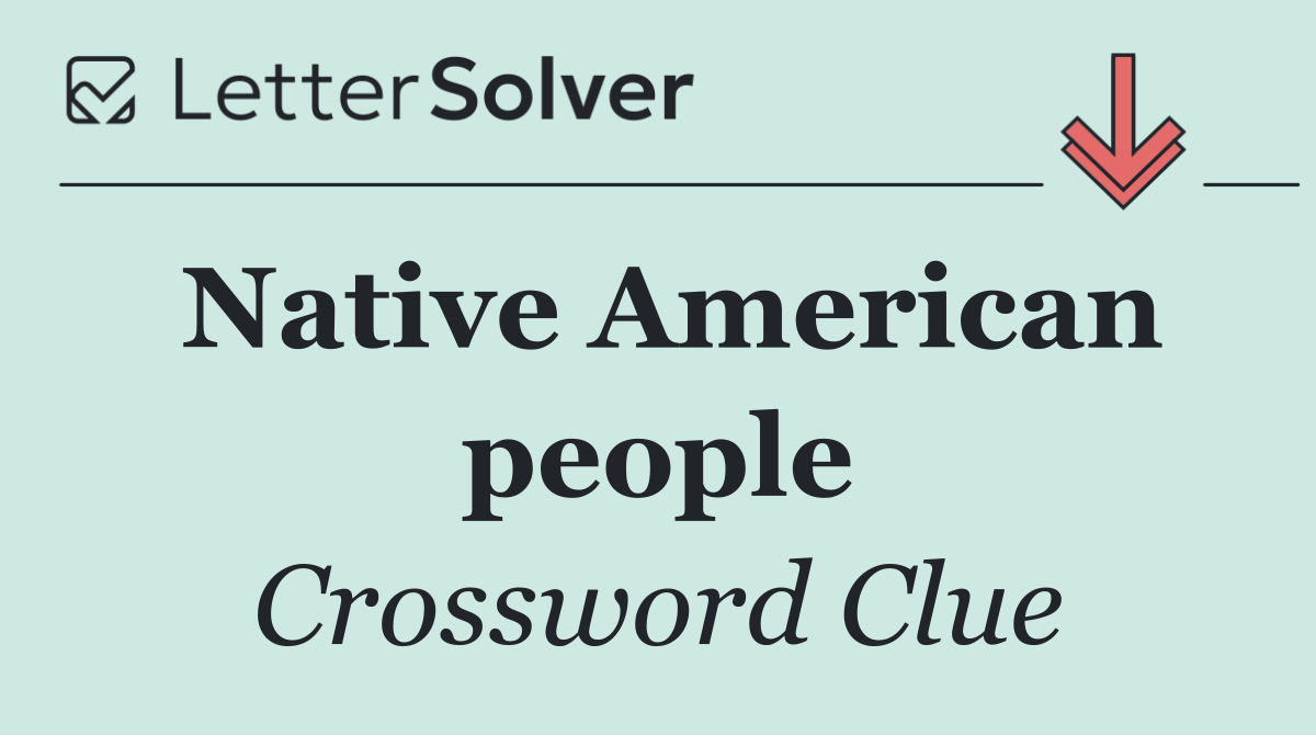 Native American people