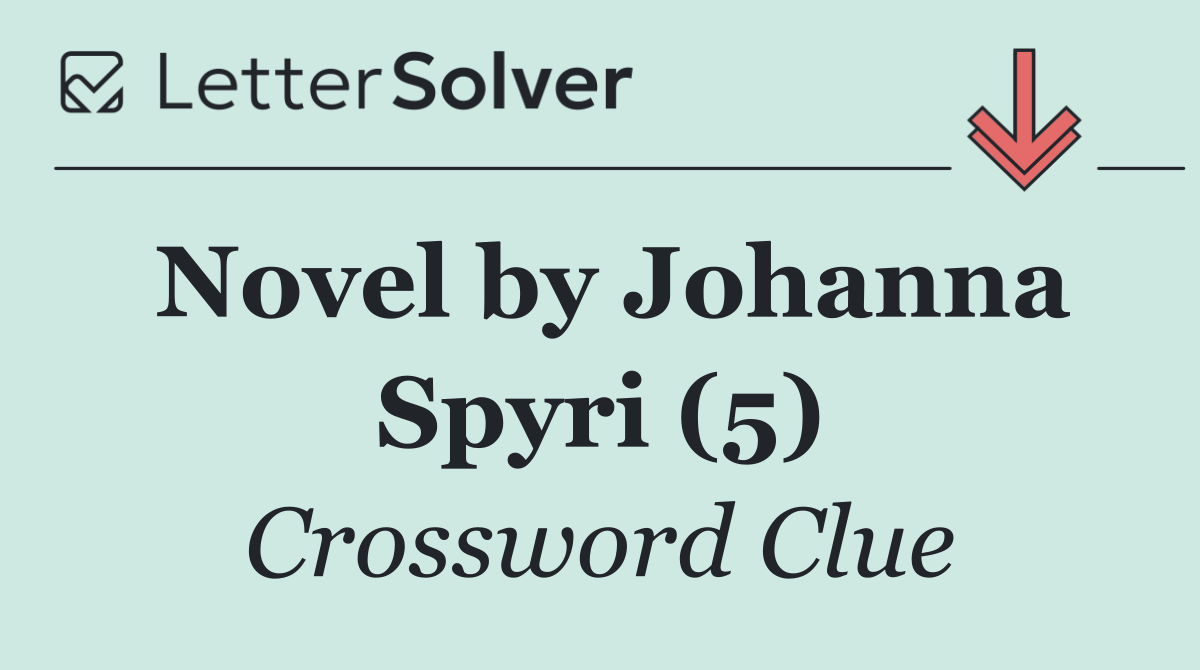 Novel by Johanna Spyri (5)