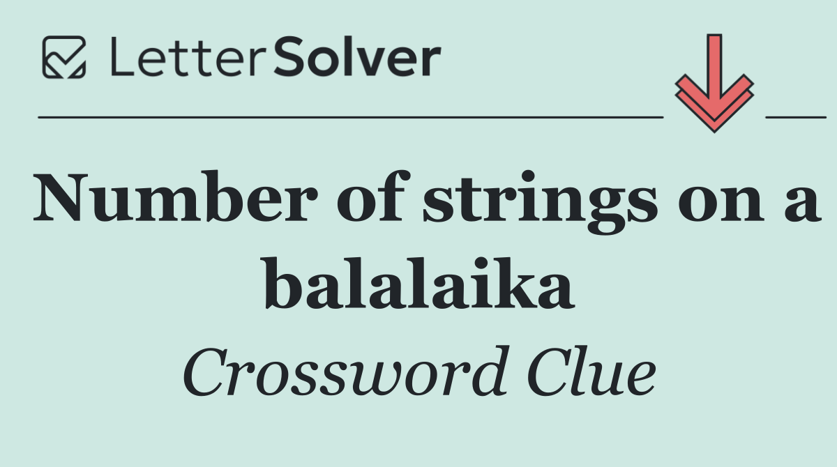 Number of strings on a balalaika