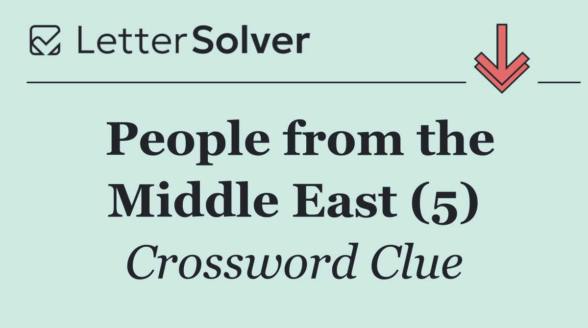 People from the Middle East (5)