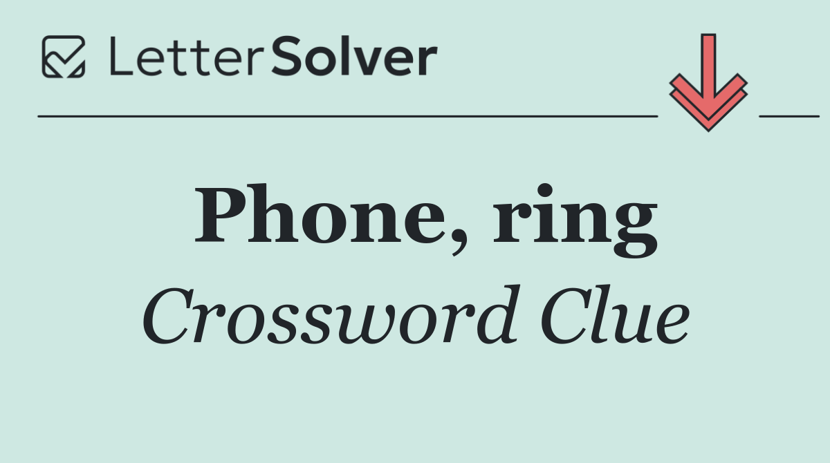 Phone, ring