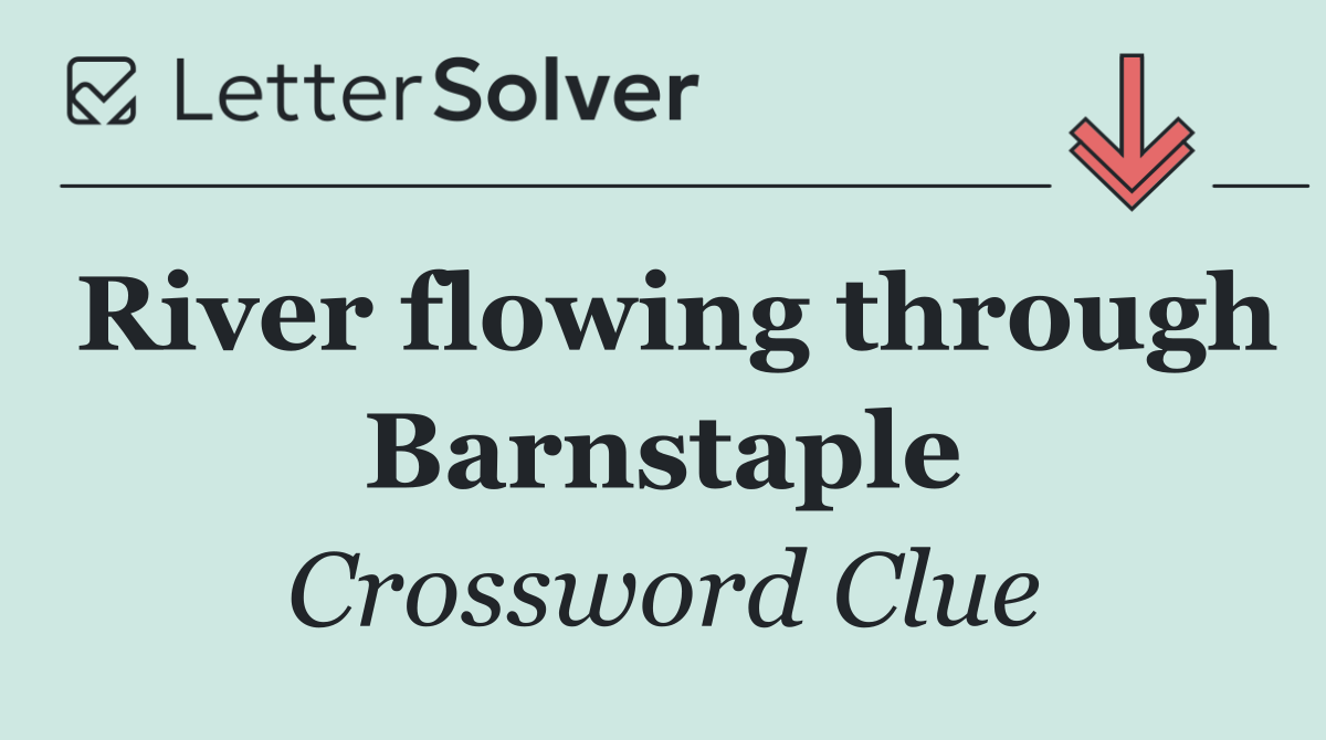 River flowing through Barnstaple
