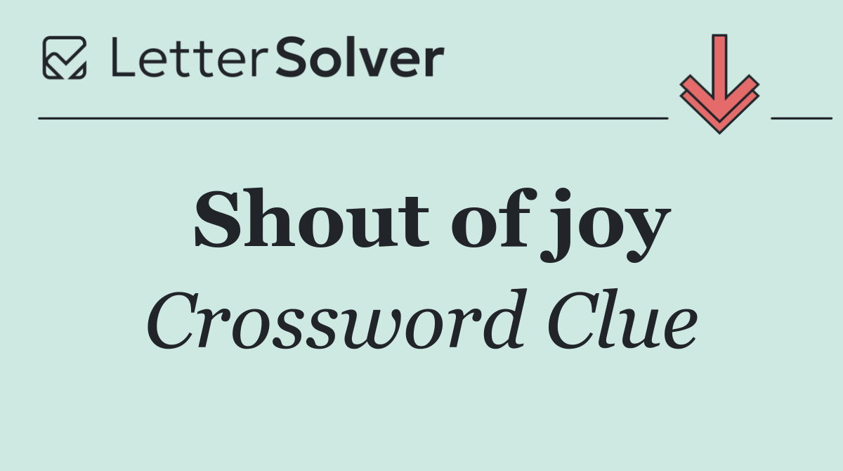 Shout of joy