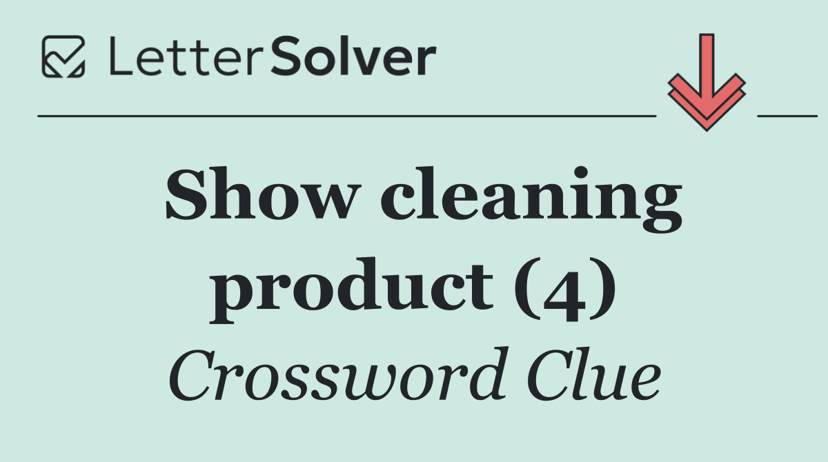 Show cleaning product (4)