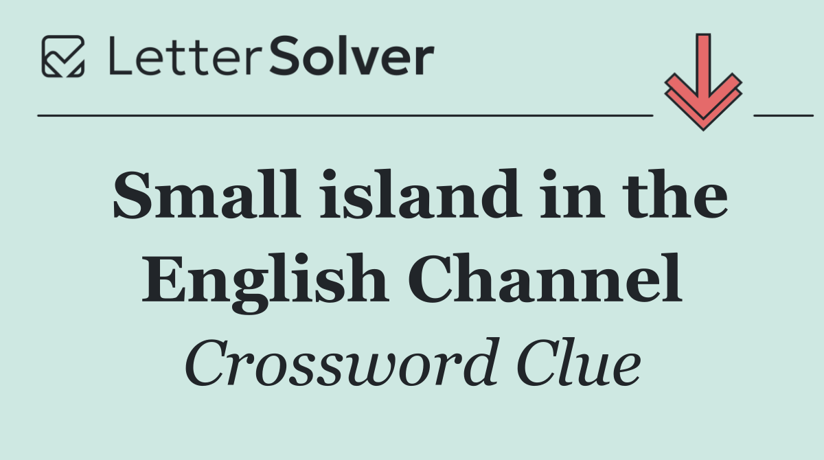 Small island in the English Channel